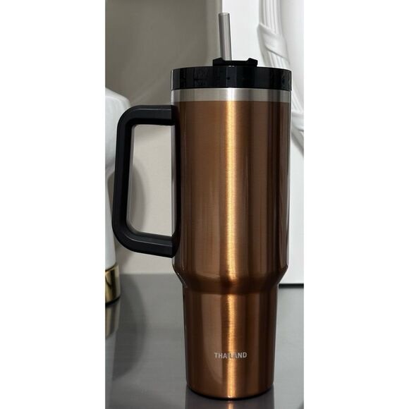 Stanley x Starbucks Thailand Exclusive 2023 Copper & Black 40oz Tumbler - Picture 2 of 4